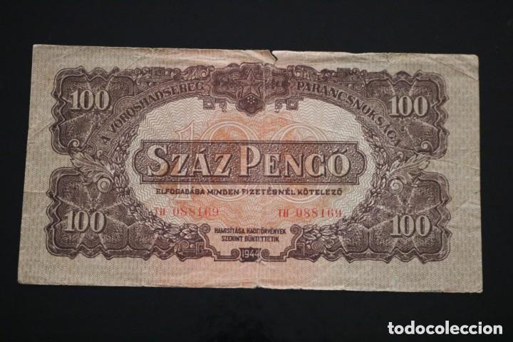 Billetes extranjeros: 100 PENGO 1944 HUNGRIA. P #M8
