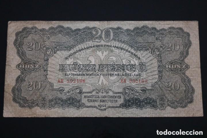 Billetes extranjeros: 20 PENGO 1944 HUNGRIA. P #M6B