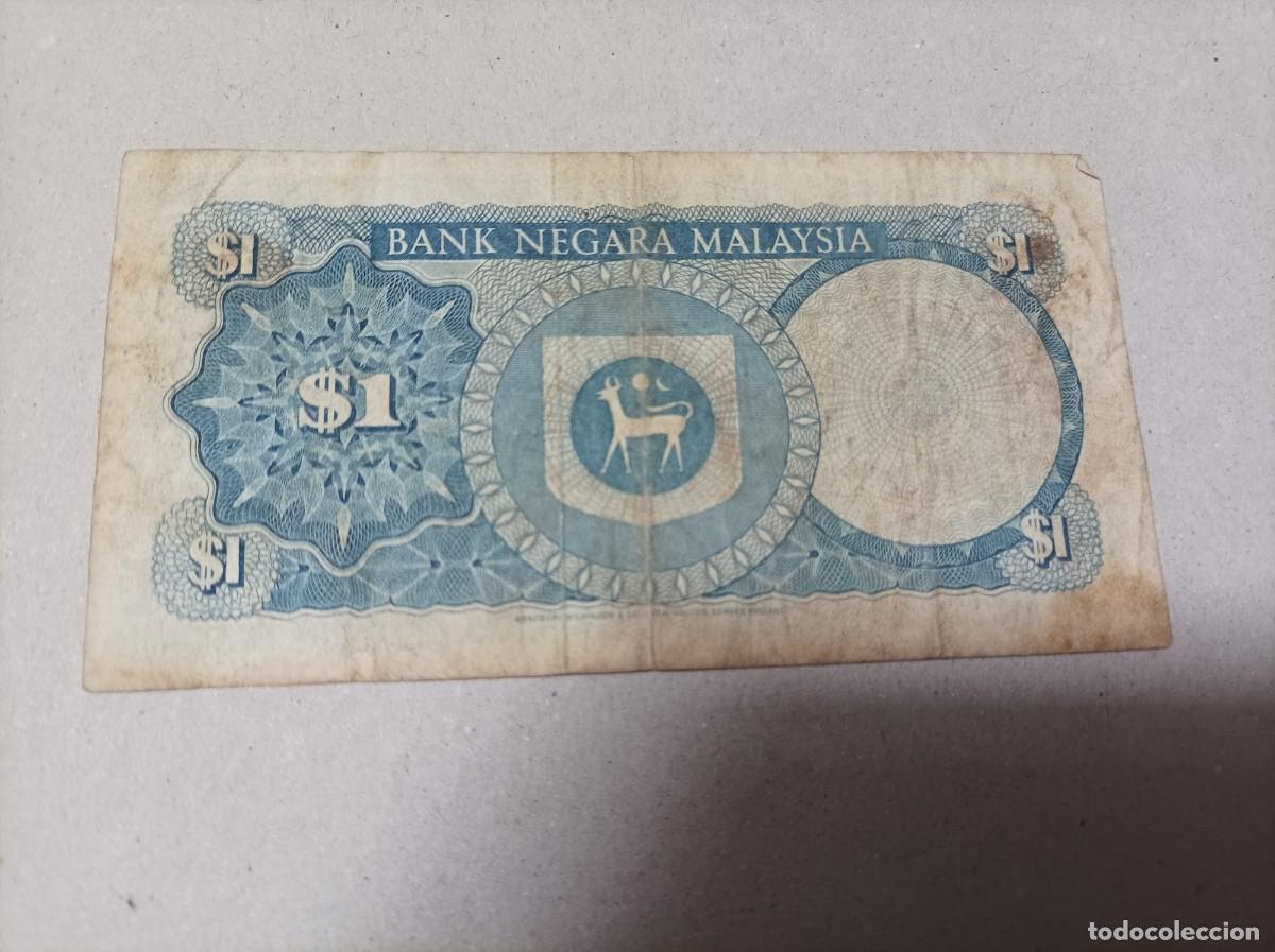 Billetes extranjeros: Billete Malasia 1 Ringgit, a&ntilde;o 1972, serie A - Foto 1
