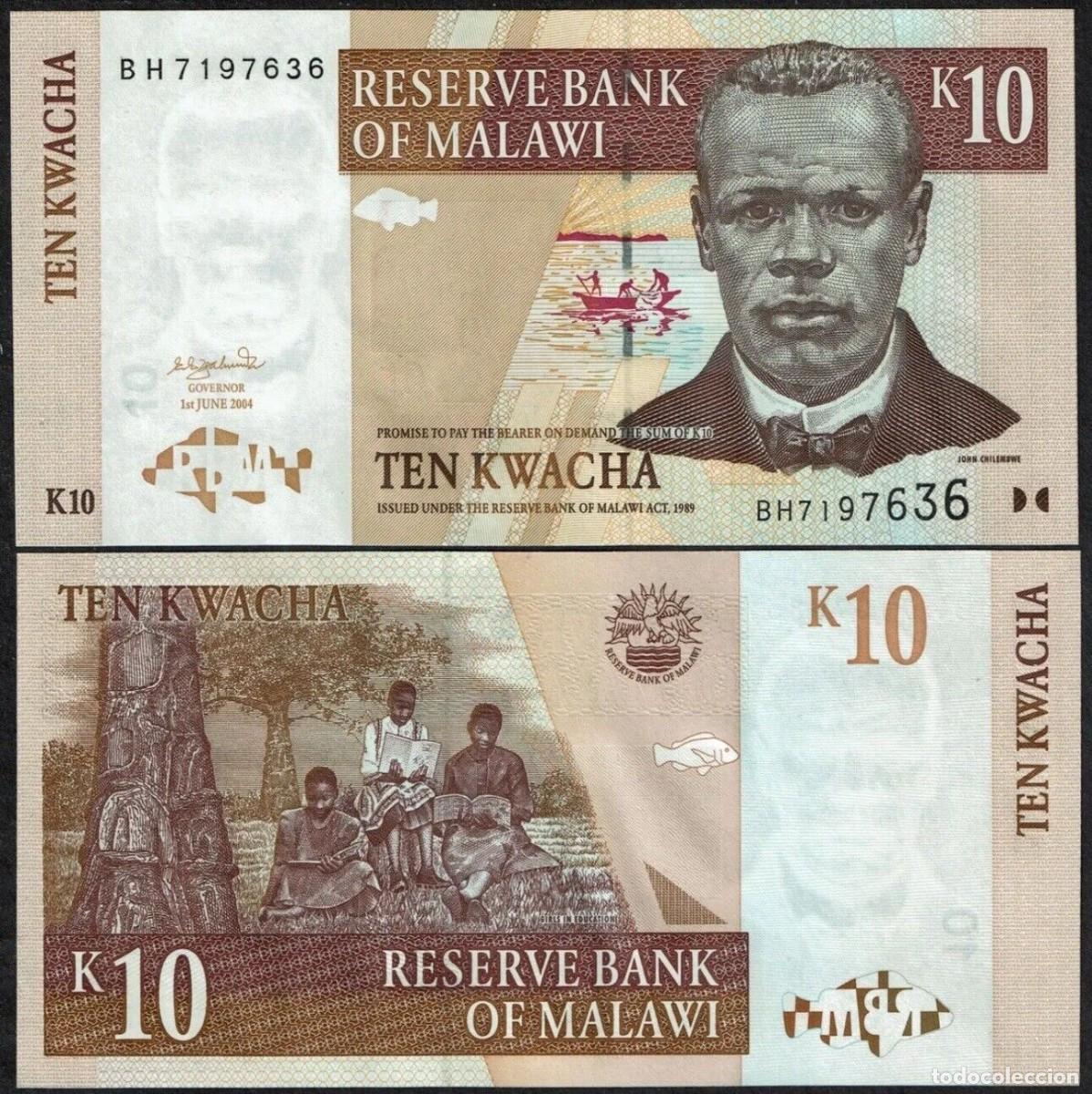 Billetes extranjeros: MALAWI 10 Kwacha 2004 . SC/ UNC - Foto 1