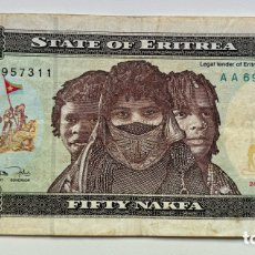 Banconote internazionali: BILLETE ERITREA 50 NAFKA 1997. TINTA