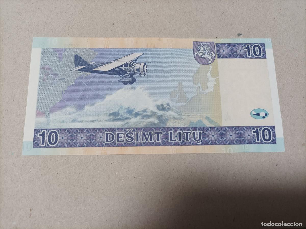 Billetes extranjeros: Billete Lituania, 10 litu, a&ntilde;o 2001, UNC - Foto 2