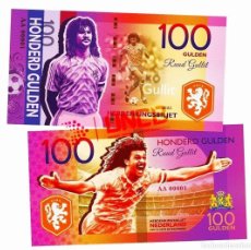 Billetes extranjeros: BILLETE CONMEMORATIVO 100 GULDEN - RUUD GULLIT /UNCB