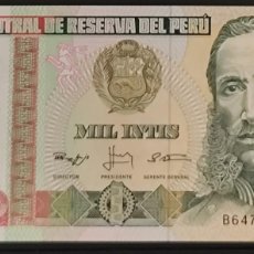 Billetes extranjeros: BILHETE PERU SC