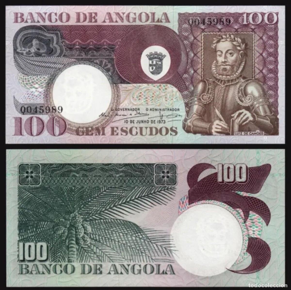 Billetes extranjeros: ANGOLA 100 ESCUDOS 1973 SC/UNC - Foto 1