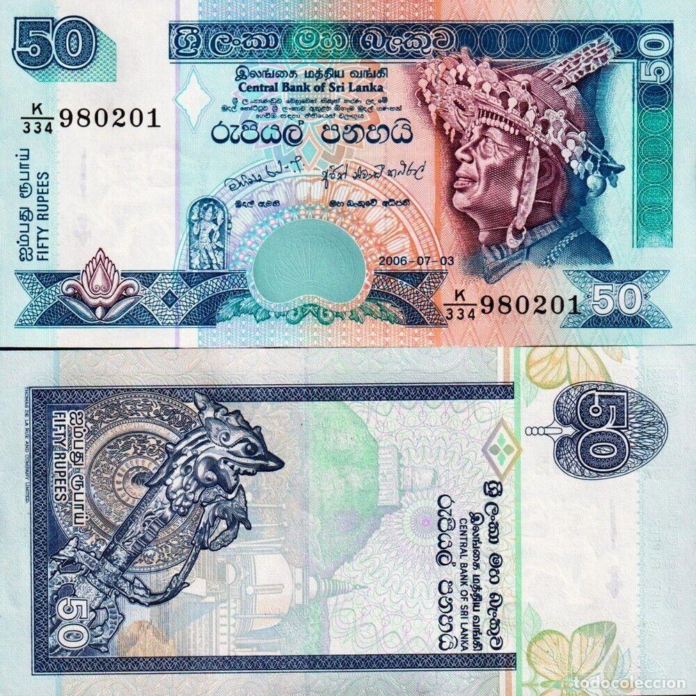 Billetes extranjeros: SRI LANKA 50 RUPIAS 2006 SC/UNC - Foto 1