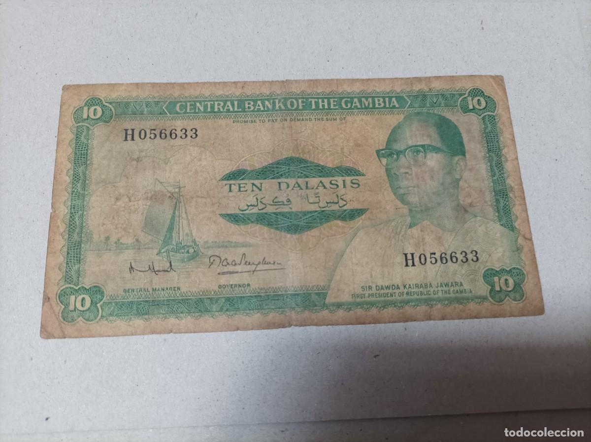 Billetes extranjeros: Billete Gambia, 5 Dalasis - Foto 2