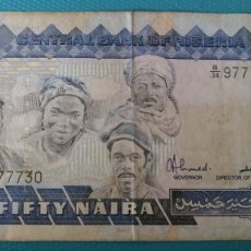 Billetes extranjeros: BILLETE DE NIGERIA - 50 NAIRA DEL AÑO 1991.2000 - BC - 041XSS