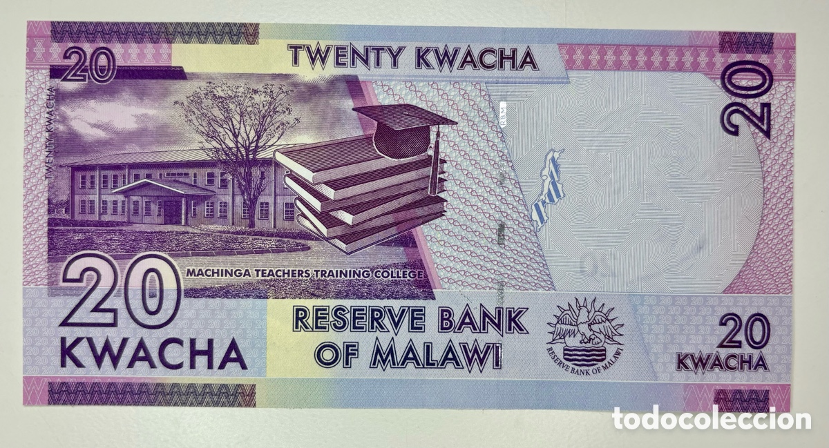 Billetes extranjeros: Billete MALAWI 20 Kwacha 2019 SC - Foto 2