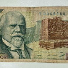 Billetes extranjeros: BILLETE MEXICO 2000 PESOS 1987