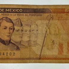 Billetes extranjeros: BILLETE MEXICO 5000 PESOS 1989