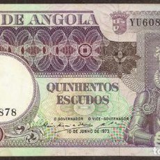 Billetes extranjeros: ANGOLA. 500 ESCUDOS 1973. PICK 107.