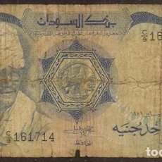 Billetes extranjeros: SUDAN. 1 POUND 1981.
