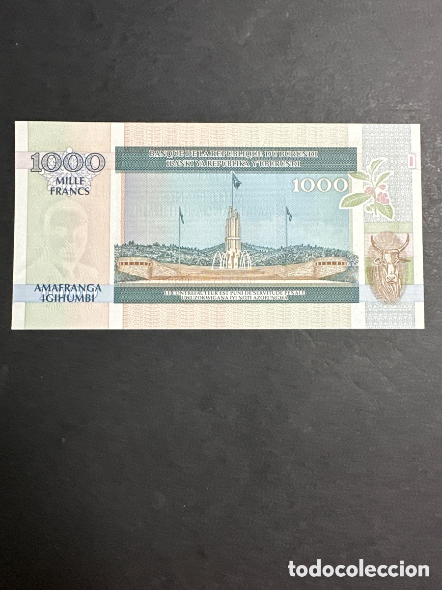 Billetes extranjeros: Billete de Burundi - Foto 2