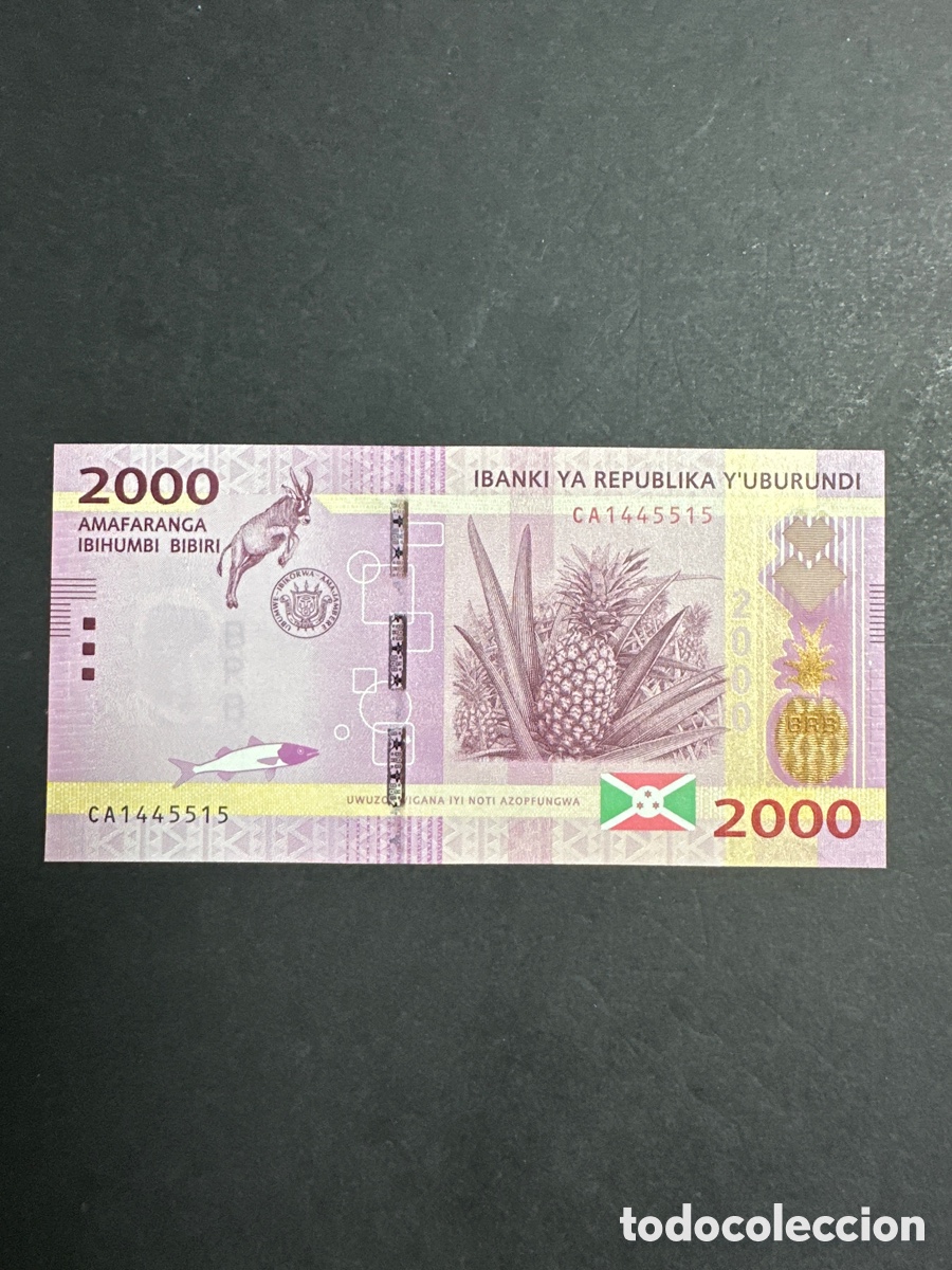 Billetes extranjeros: Billete de Burundi - Foto 2