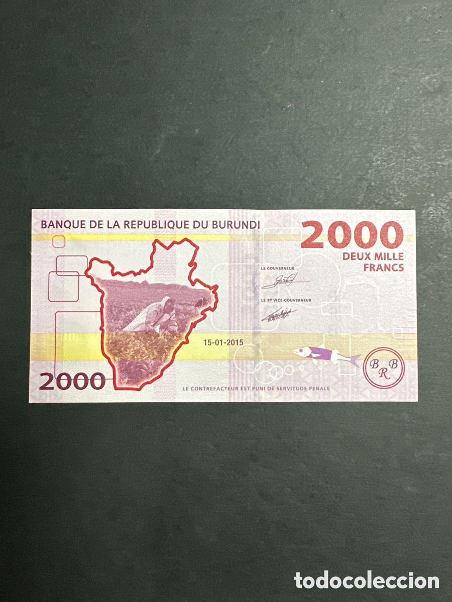 Billetes extranjeros: Billete de Burundi - Foto 1