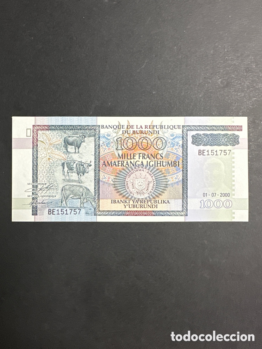 Billetes extranjeros: Billete de Burundi - Foto 1