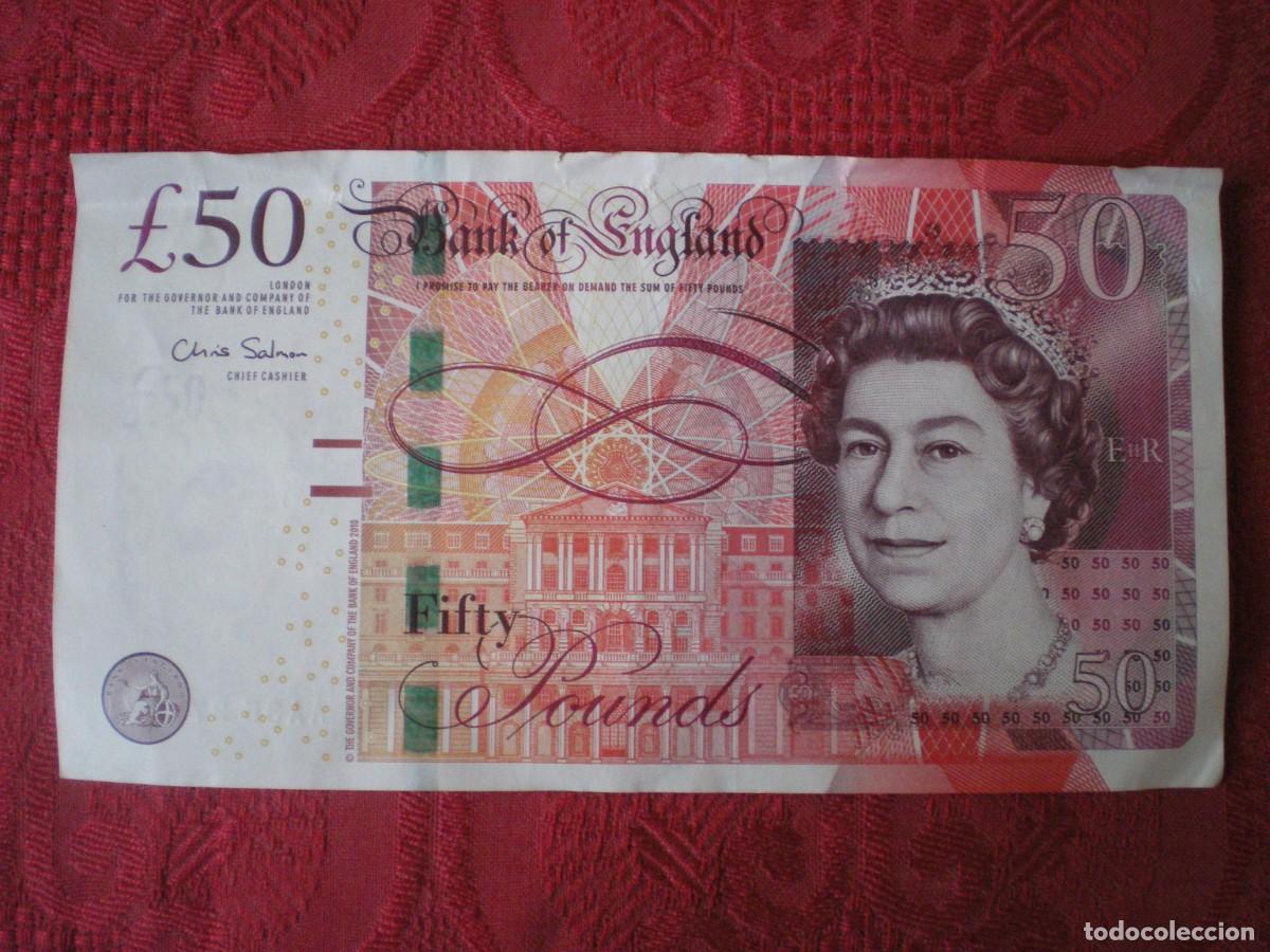 Billetes extranjeros: BILLETE 50 LIBRAS INGLATERRA 2010. - Foto 1