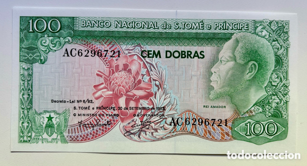 Banconote internazionali: Billete SANTO TOME & PRINCIPE 100 Dobras 1982 SC