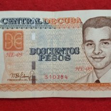 Billetes extranjeros: BILLETE CUBA 200 PESOS 2021 MBC ORIGINAL T384 Q5