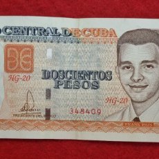 Billetes extranjeros: BILLETE CUBA 200 PESOS 2023 MBC+ ORIGINAL T409 Q5