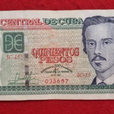 Billetes extranjeros: BILLETE CUBA 500 PESOS 2019 CONMEMORATIVO 500 ANIVERSARIO DE LA HABANA MBC ORIGINAL T687 Q5