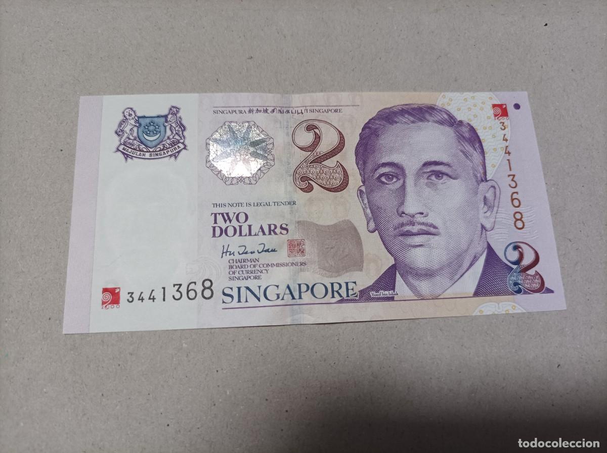 Billetes extranjeros: Billete Singapur, 2 d&oacute;lares, a&ntilde;o 2000, UNC - Foto 1