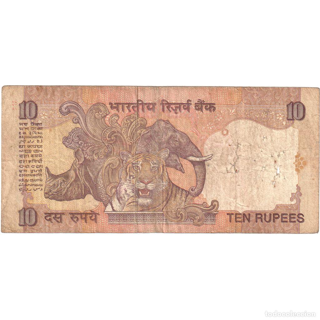 Billetes extranjeros: [#248226] 10 Rupees, India, KM:89b, BC - Foto 2