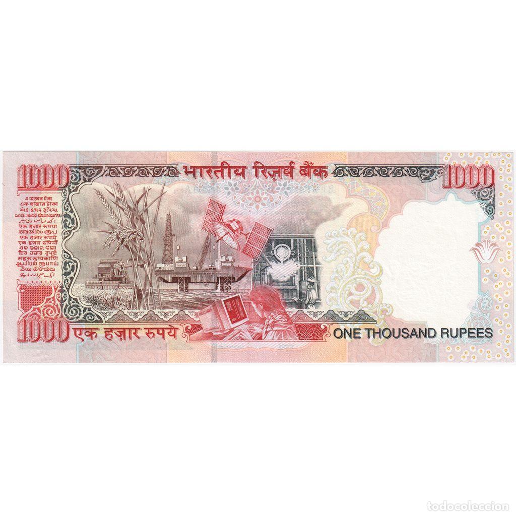 Billetes extranjeros: [#248232] 1000 Rupees, India, KM:100a, UNC - Foto 2