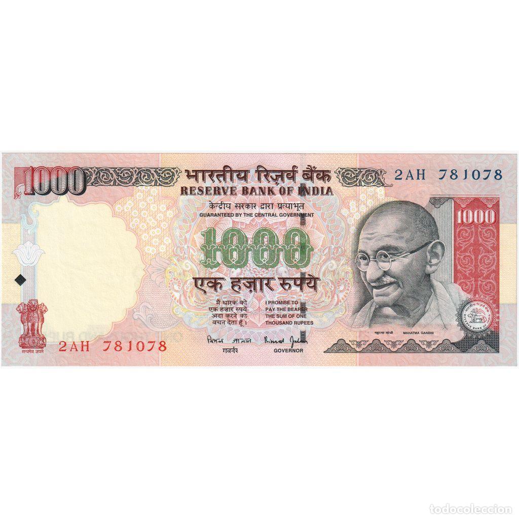 Billetes extranjeros: [#248232] 1000 Rupees, India, KM:100a, UNC - Foto 1