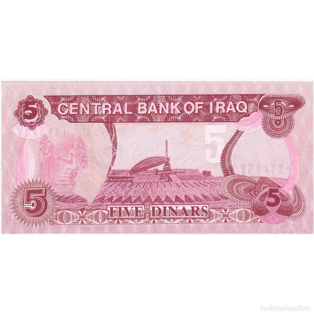 Billetes extranjeros: [#248263] 5 Dinars, Iraq, KM:80b, UNC - Foto 2