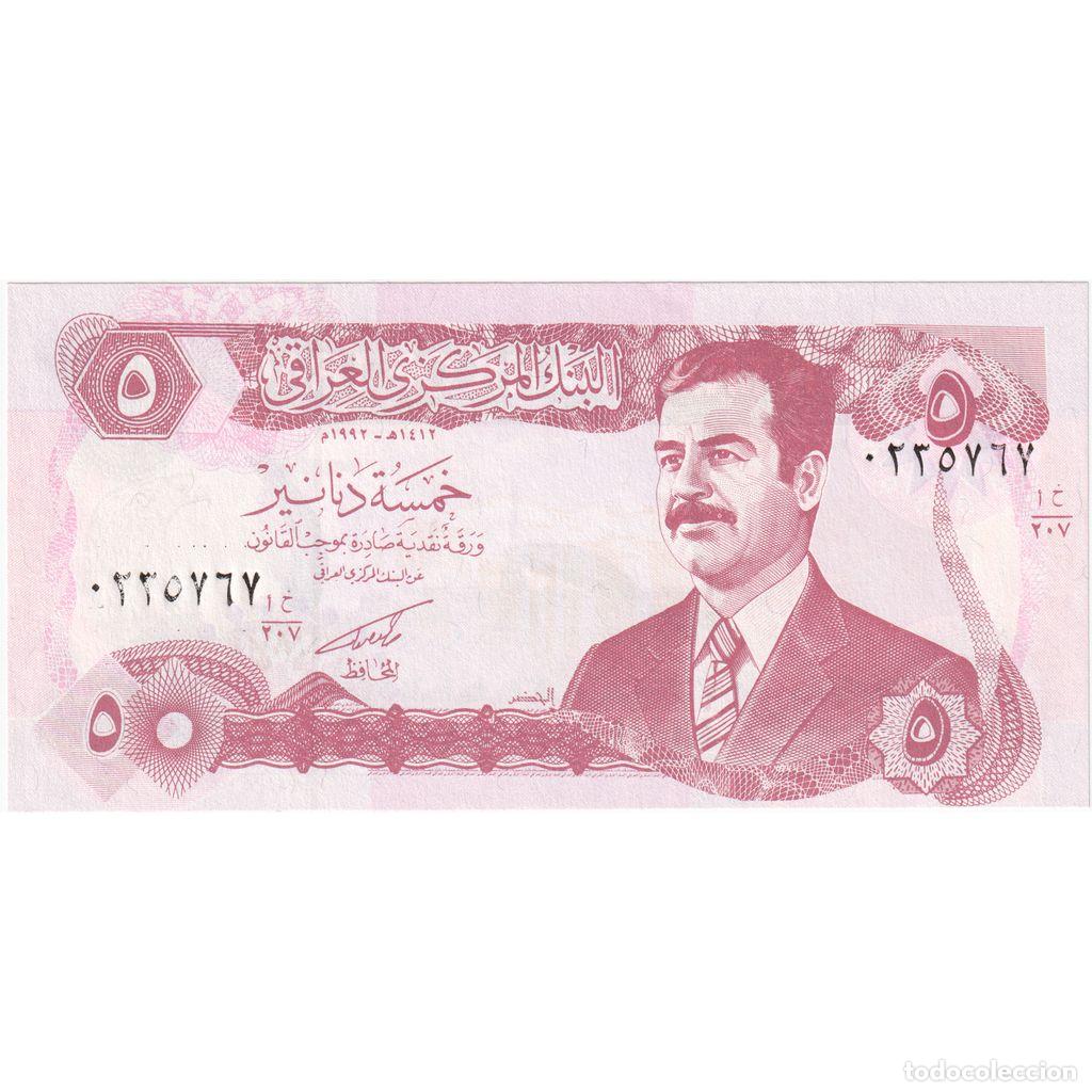 Billetes extranjeros: [#248263] 5 Dinars, Iraq, KM:80b, UNC - Foto 1