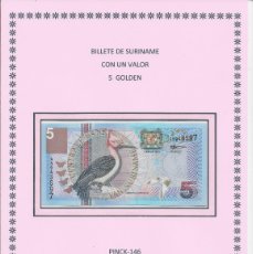 Billetes extranjeros: BILLETE DE SURINAME 2000 - VALOR 5 GULDEN - S/C