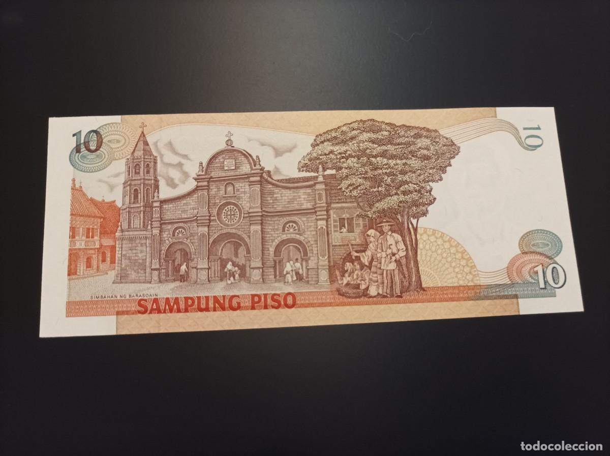 Billetes extranjeros: Billete Filipinas, 10 piso, UNC - Foto 1