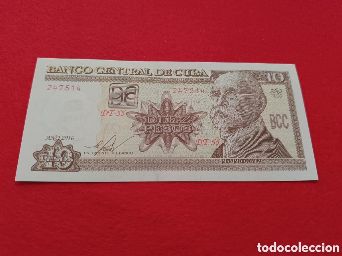 Billetes extranjeros: 10 pesos 2016 Cuba SC - Foto 1