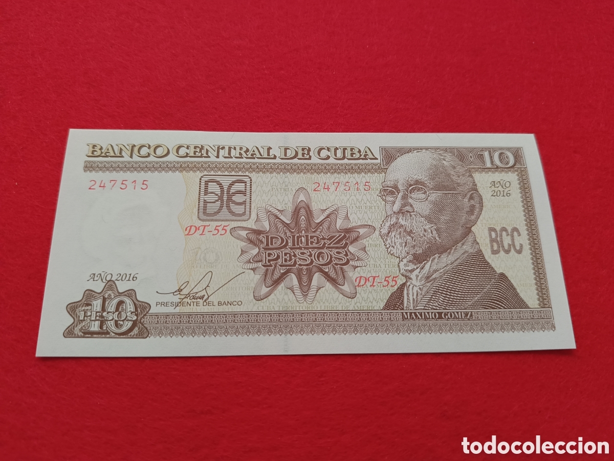 Billetes extranjeros: 10 pesos 2016 Cuba SC - Foto 1