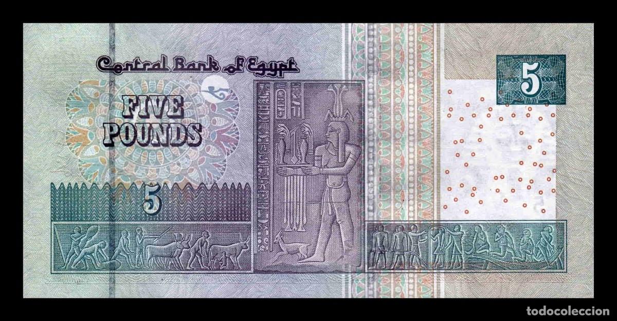 Billetes extranjeros: Egipto 5 Pounds 2019 Pick 72b Sc Unc - Foto 2