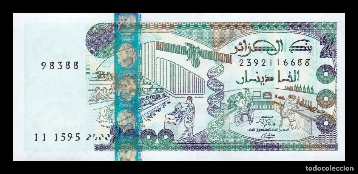 Billetes extranjeros: Argelia 2000 Dinares 2011 Pick 144(3) Sc Unc - Foto 1