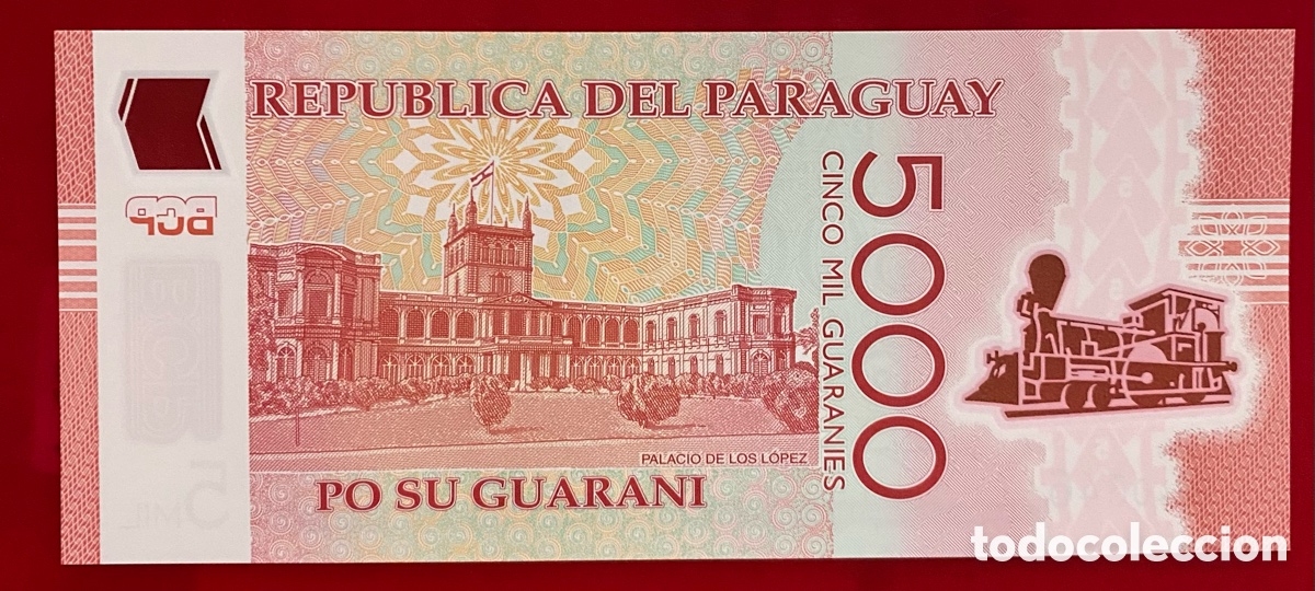 Billetes extranjeros: Paraguay, 2022 5000 Guaranies SC - Foto 2