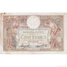 Billetes extranjeros: [#149330] FRANCIA, 100 FRANCS, LUC OLIVIER MERSON, 1935, P.49633, MBC, FAYETTE:24.14