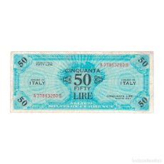 Billetes extranjeros: ITALIA 50 LIRE 1943. PICK M20.