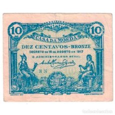 Billetes extranjeros: PORTUGAL 10 CENTAVOS 1917. - PICK 95C.