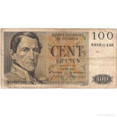 Billetes extranjeros: [#636496] BÉLGICA, 100 FRANCS, BC