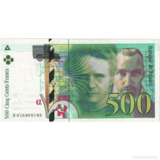 Billetes extranjeros: [#1190634] FRANCIA, 500 FRANCS, PIERRE ET MARIE CURIE, 1994, B016608188, MBC+