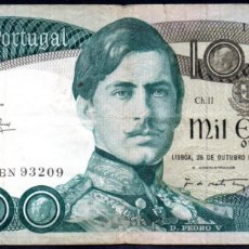 Billetes extranjeros: PORTUGAL - 1000 ESCUDOS 1982