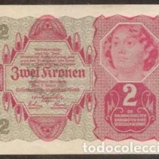 Billetes extranjeros: AUSTRIA. 2 KRONEN 1922. PICK 74.