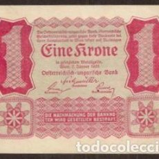 Billetes extranjeros: AUSTRIA. 1 KRONE 1922. PICK 73. UNIFAZ.