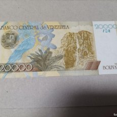 Billetes extranjeros: BILLETE VENEZUELA, 20000 BOLÍVARES, SERIE A, AÑO 2001, AUNC