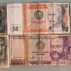 Billetes extranjeros: BILLETES DEL PERÚ