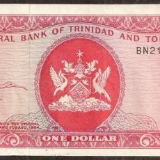 Billetes extranjeros: TRINIDAD & TOBAGO. 1 $ (1977). FIRMA 3. PICK 30A